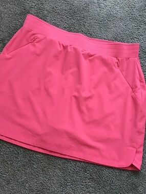 Briggs Coral Athletic Skort with Elastic Waistband